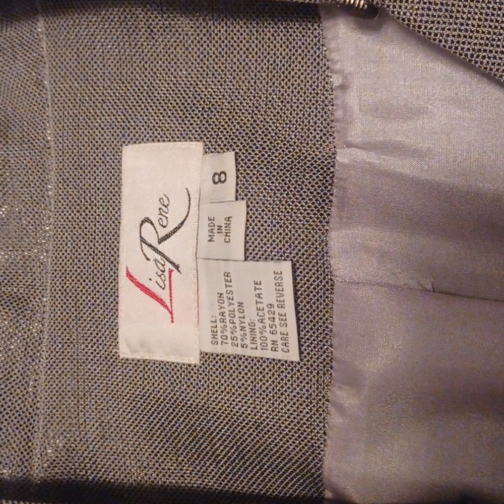 Lisa Rene Formal 2 PC. SKIRTSUIT SIZE 8 - Picture 6 of 7